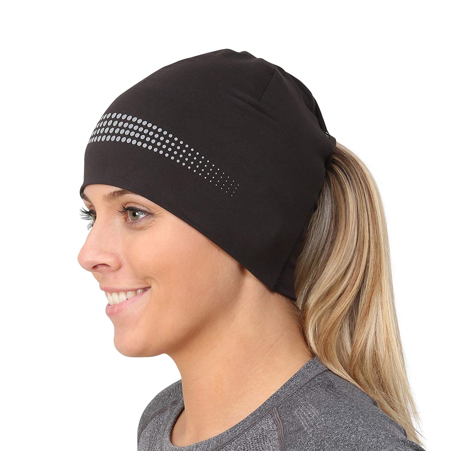 Women's Ponytail Headband Fleece Winter Running Headband home and