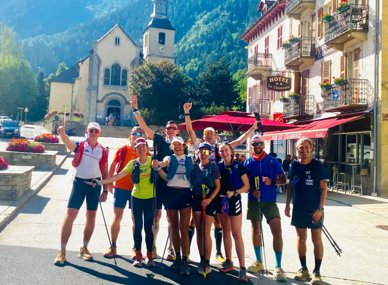 Ultra Trail Monte Bianco UTMB arrivo della gara a Chamonix