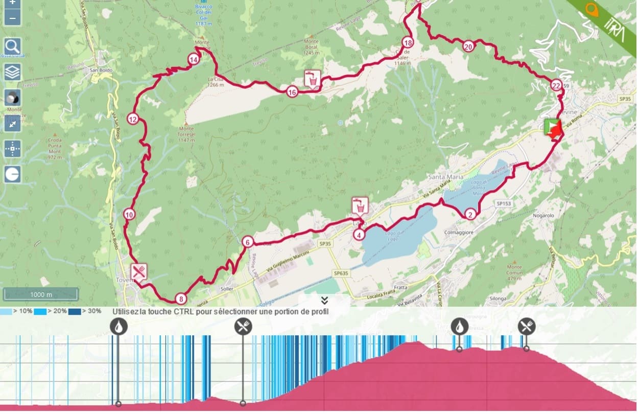 Trail running grand raid Treviso pre-Alps race course 25