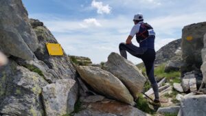 Trail Runner in cima al Tor Des Geants