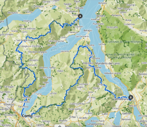 Ultra Trail Lago di Como 120 km mappa
