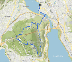Ultra Trail Lago di Como 15 km mappa