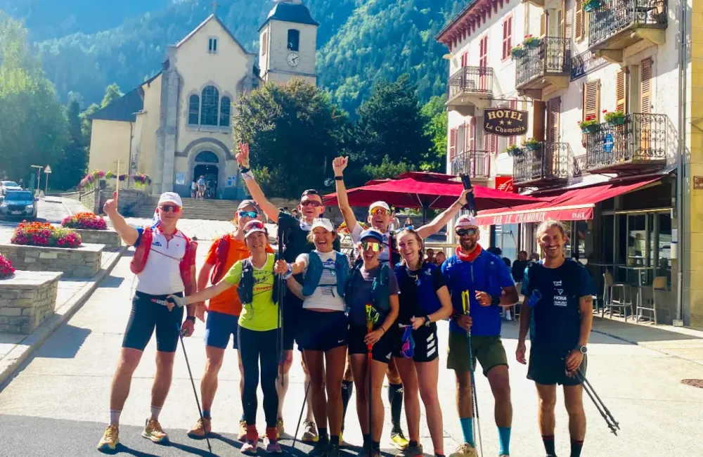 Ultra Trail Monte Bianco arrivo della gara 8dc709fb